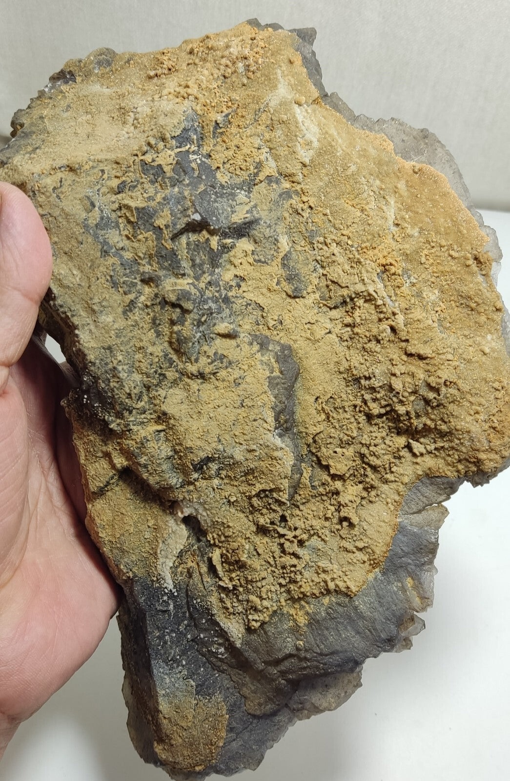 An amazing specimen of cubic dark bluish color Fluorite 2470 grams