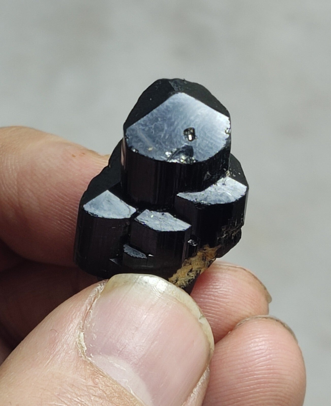 An amazing specimen of black tourmaline crystal 15 grams