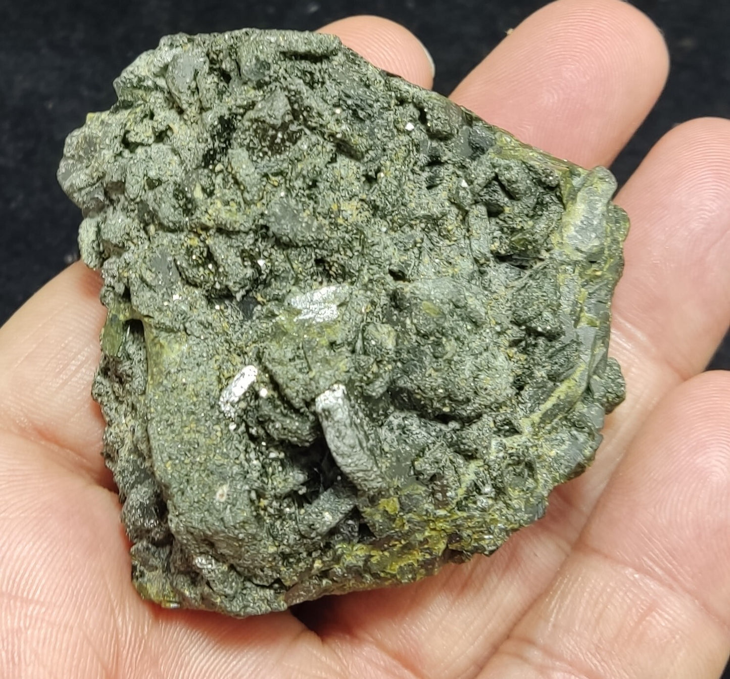 An Aesthetic Natural terminated epidote crystal specimen 131 grams