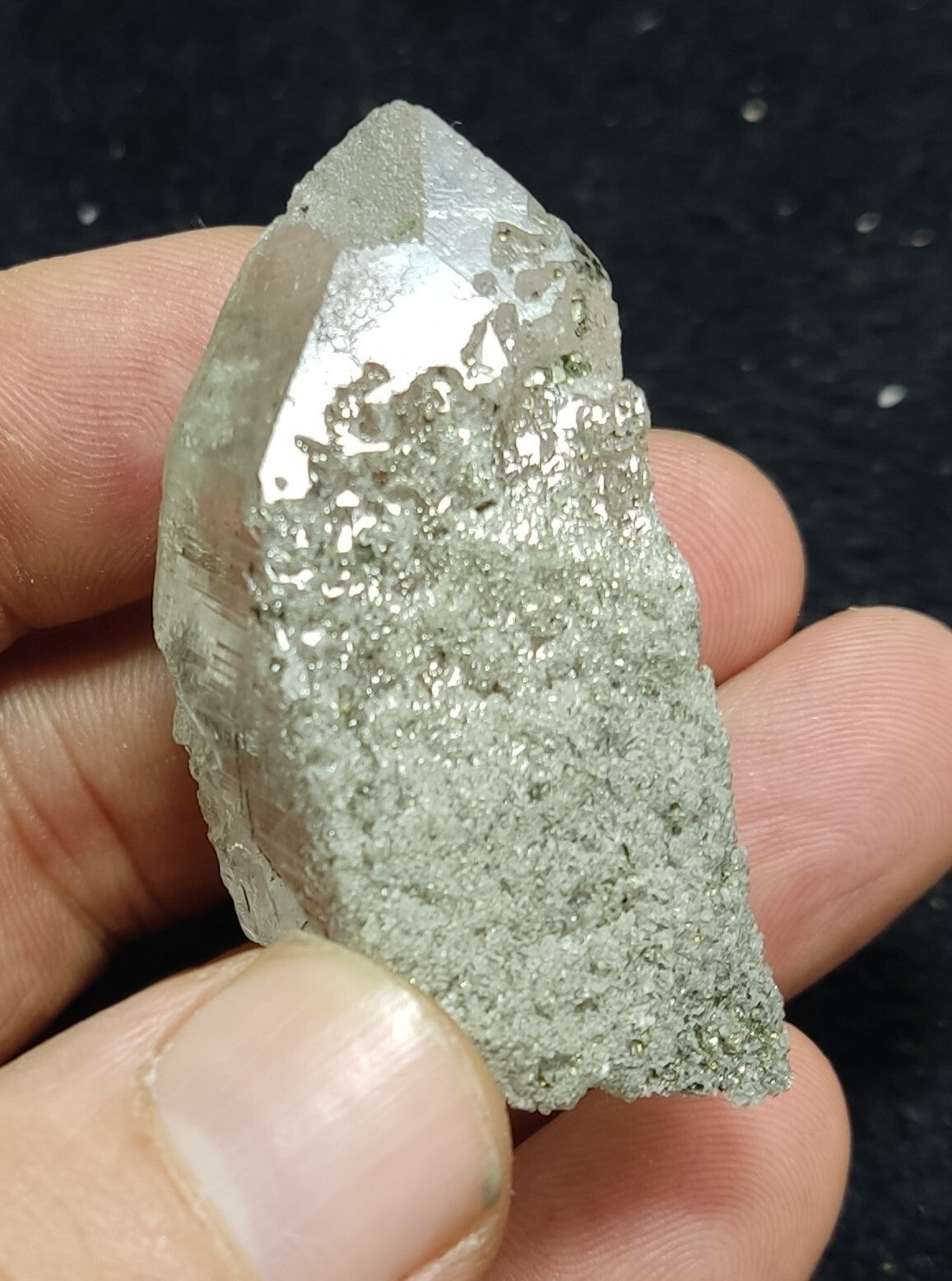 An Aesthetic Natural terminated chlorite quartz specimen 43 grams