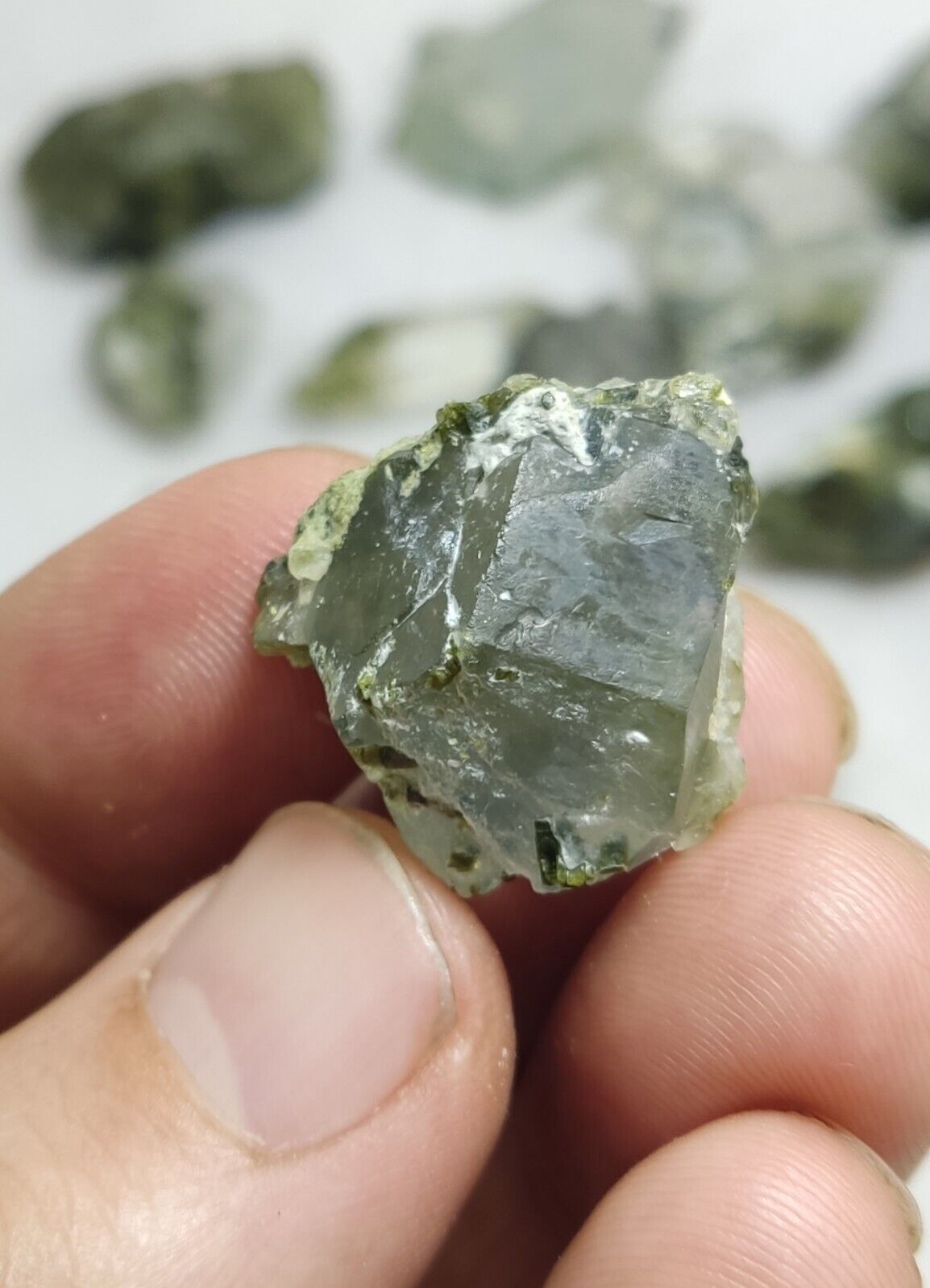 260 grams epidote Quartz crystals