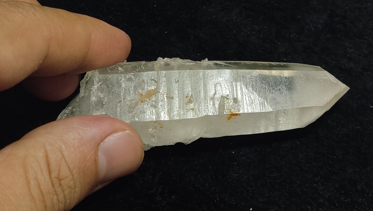 Aesthetic terminated specimen of Quartz crystal with Rutiles Inclusions 84 grams