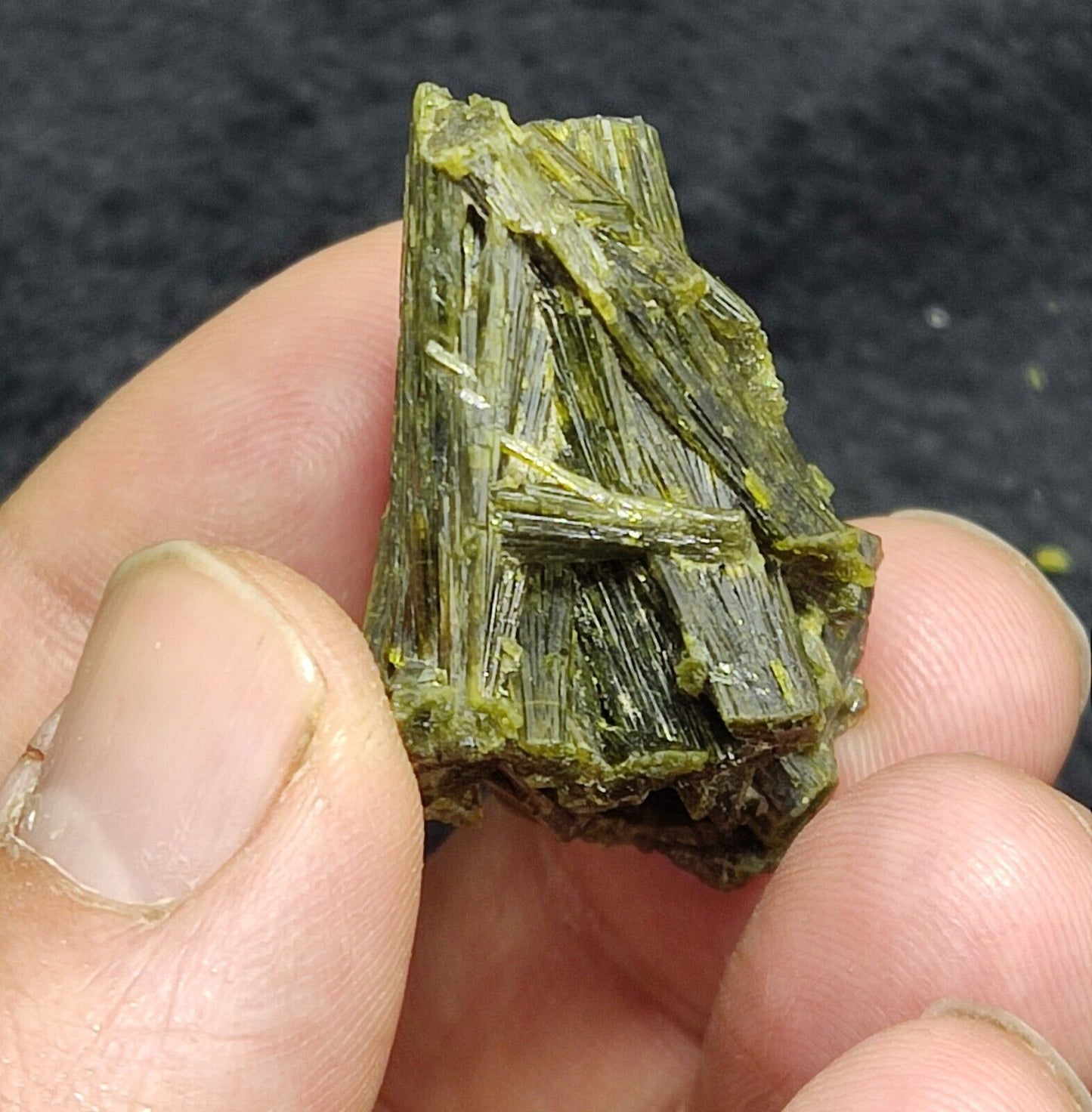 A very Aesthetic Natural beautifully terminated epidote specimen 20 grams