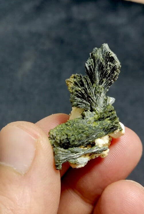 Natural Epidote On Matrix 8.5 Grams.