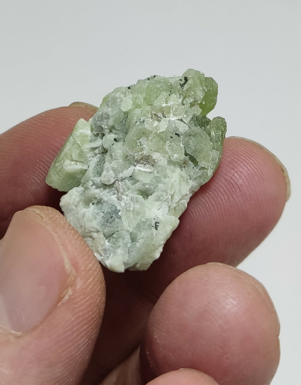 A aesthetic naturally terminated peridot crystal specimen 12 grams