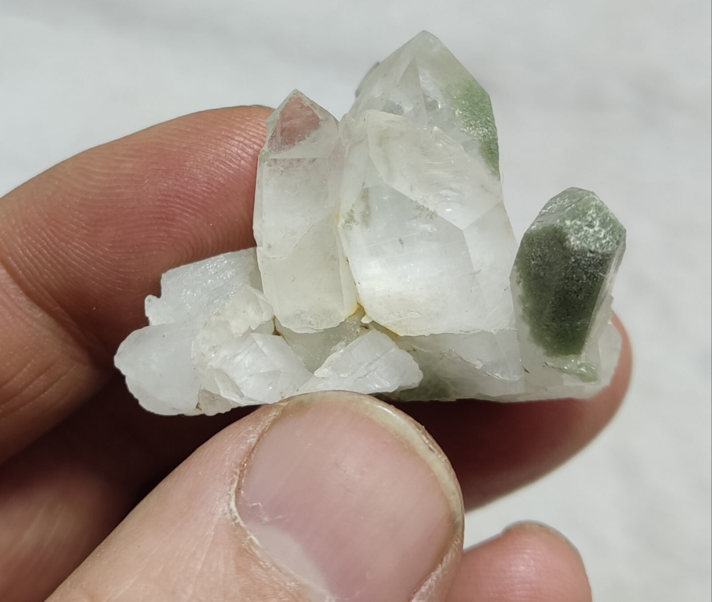 An Aesthetic Natural beautifully terminated Chlorite Quartz specimen 28 grams