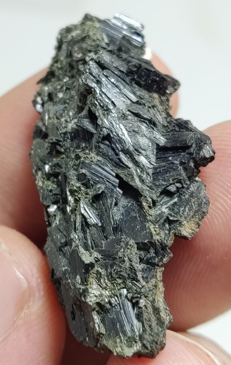 An aesthetic specimen of terminated aegirine crystal cluster 12 grams