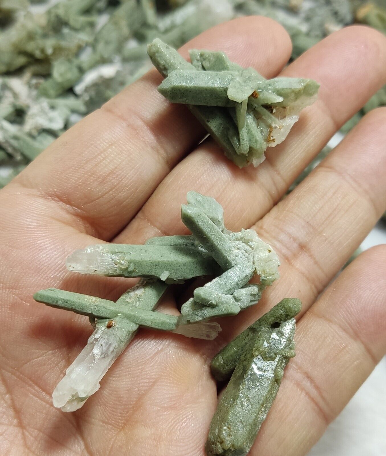 470 grams Chlorite Quartz crystals