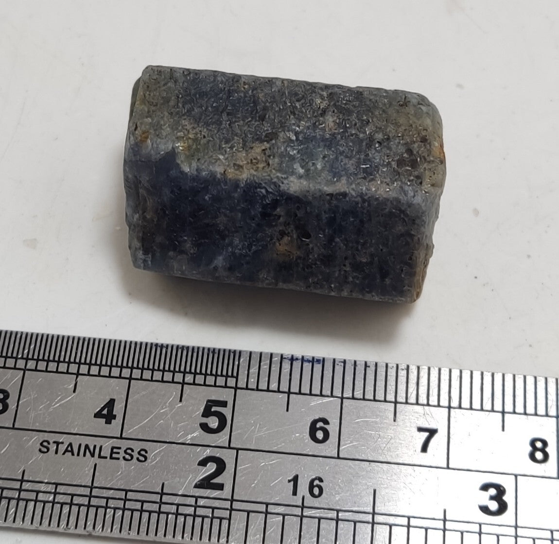 An aesthetic specimen of terminated sapphire crystal 35 grams