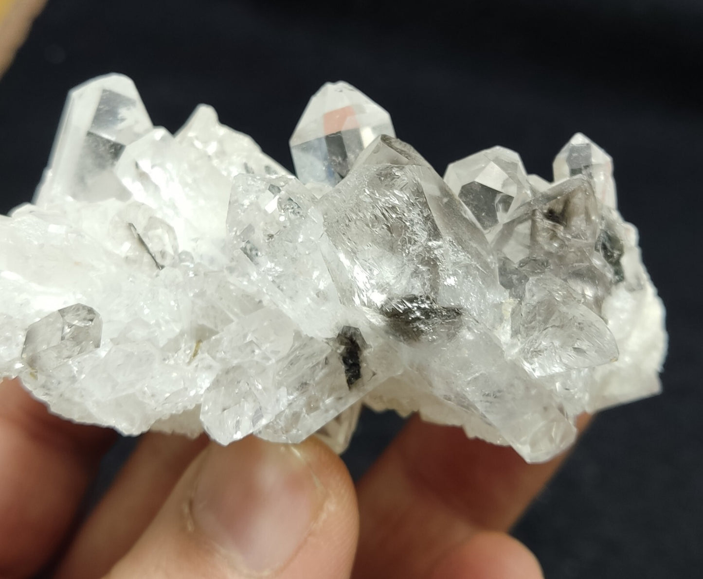 A very Aesthetic Natural terminated brookite included Quartz cluster 114 grams