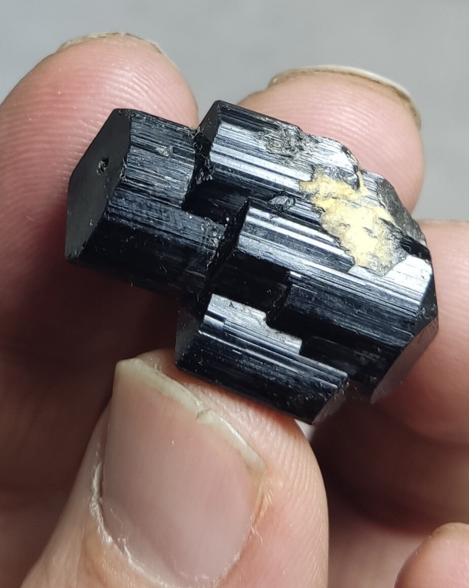 An amazing specimen of black tourmaline crystal 15 grams