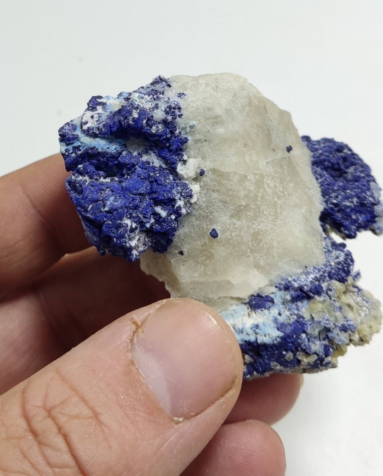 Natural Partly Fluorescent Lazurite On Matrix 81 grams