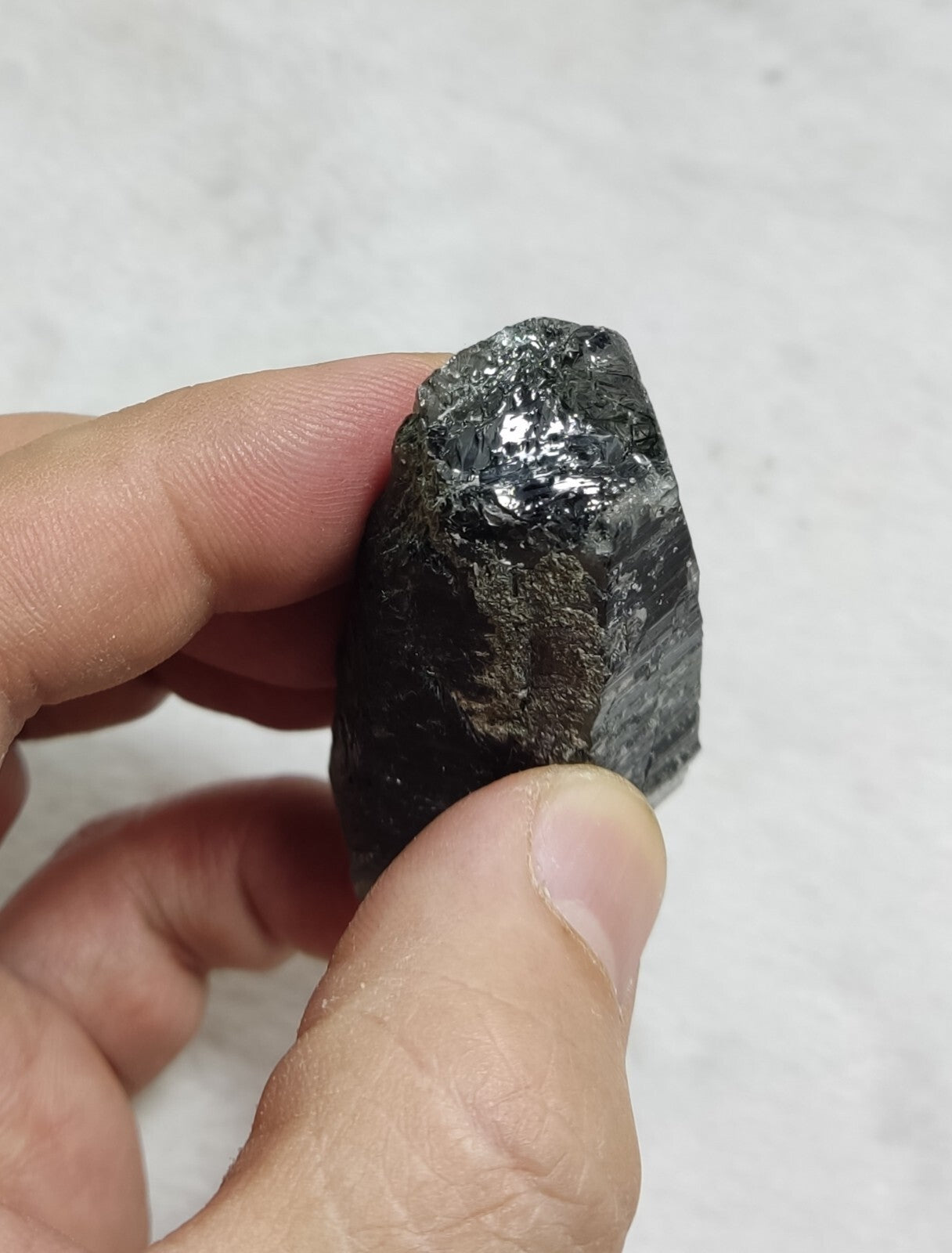 An Aesthetic Natural terminated Chlorite Quartz crystal specimen 66 grams