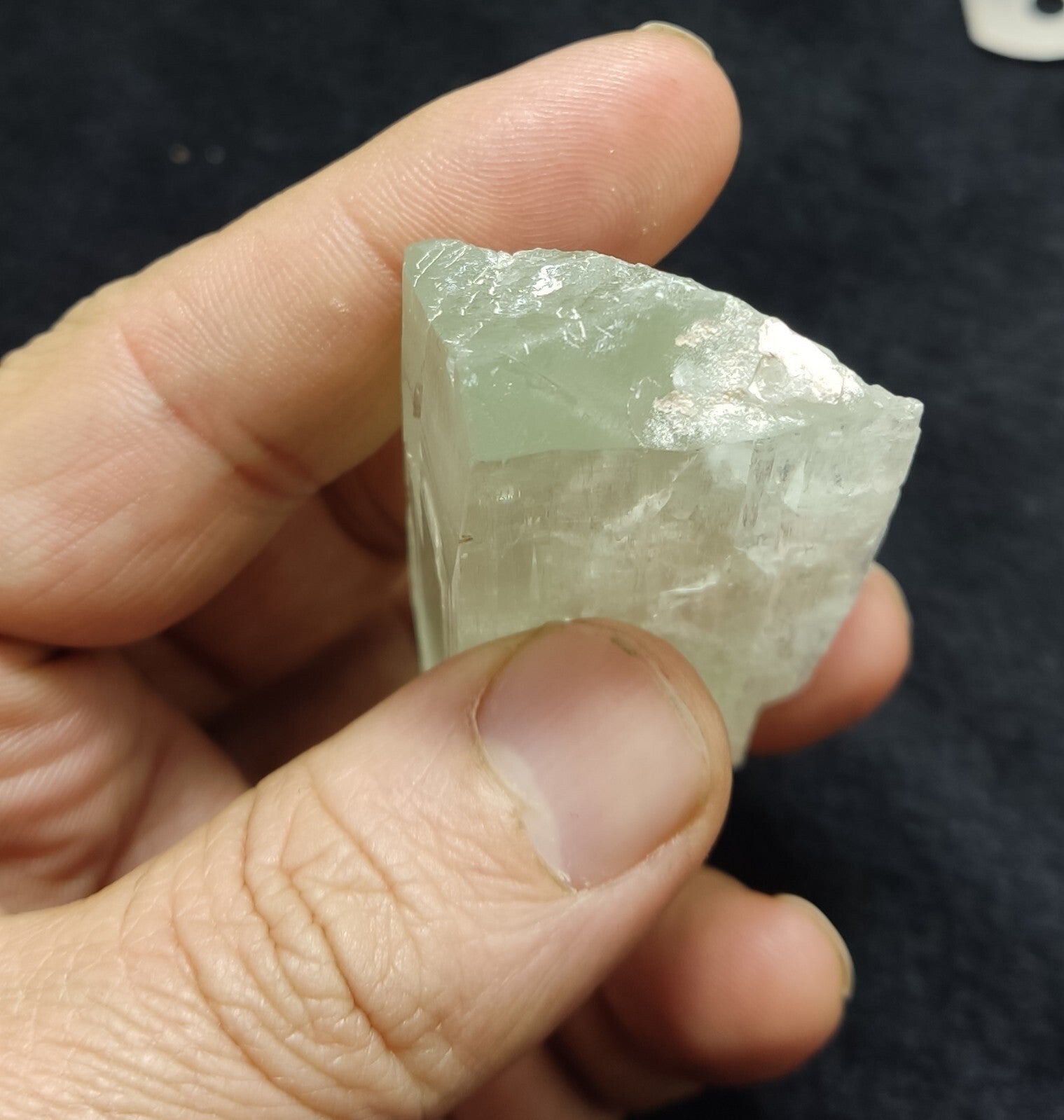 An Aesthetic terminated spodumene floater crystal specimen 75 grams