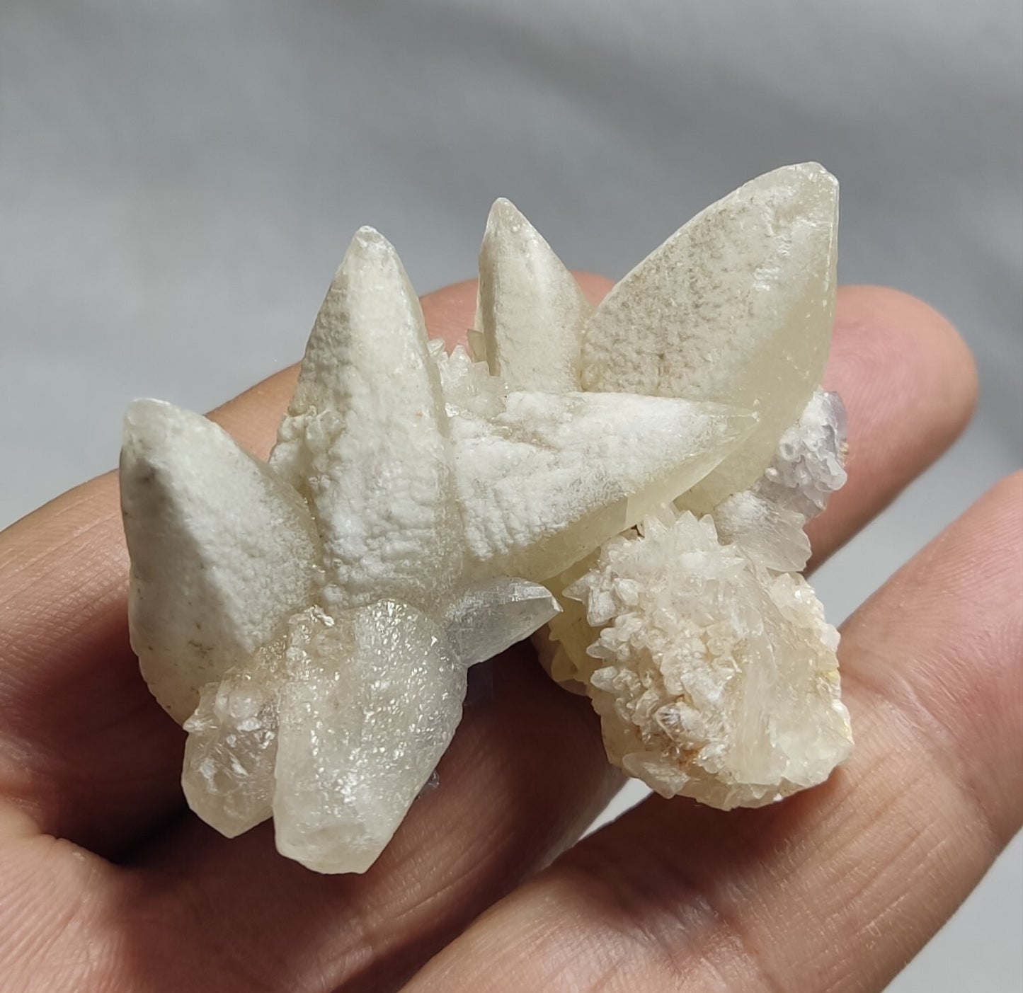 An Aesthetic Naturally terminated specimen of dogtooth calcite 55 grams