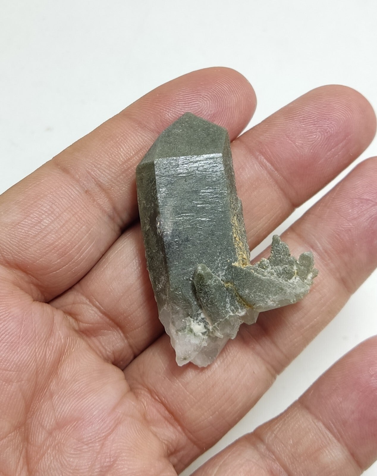 An Aesthetic Natural beautifully terminated Chlorite Quartz crystal 23 grams