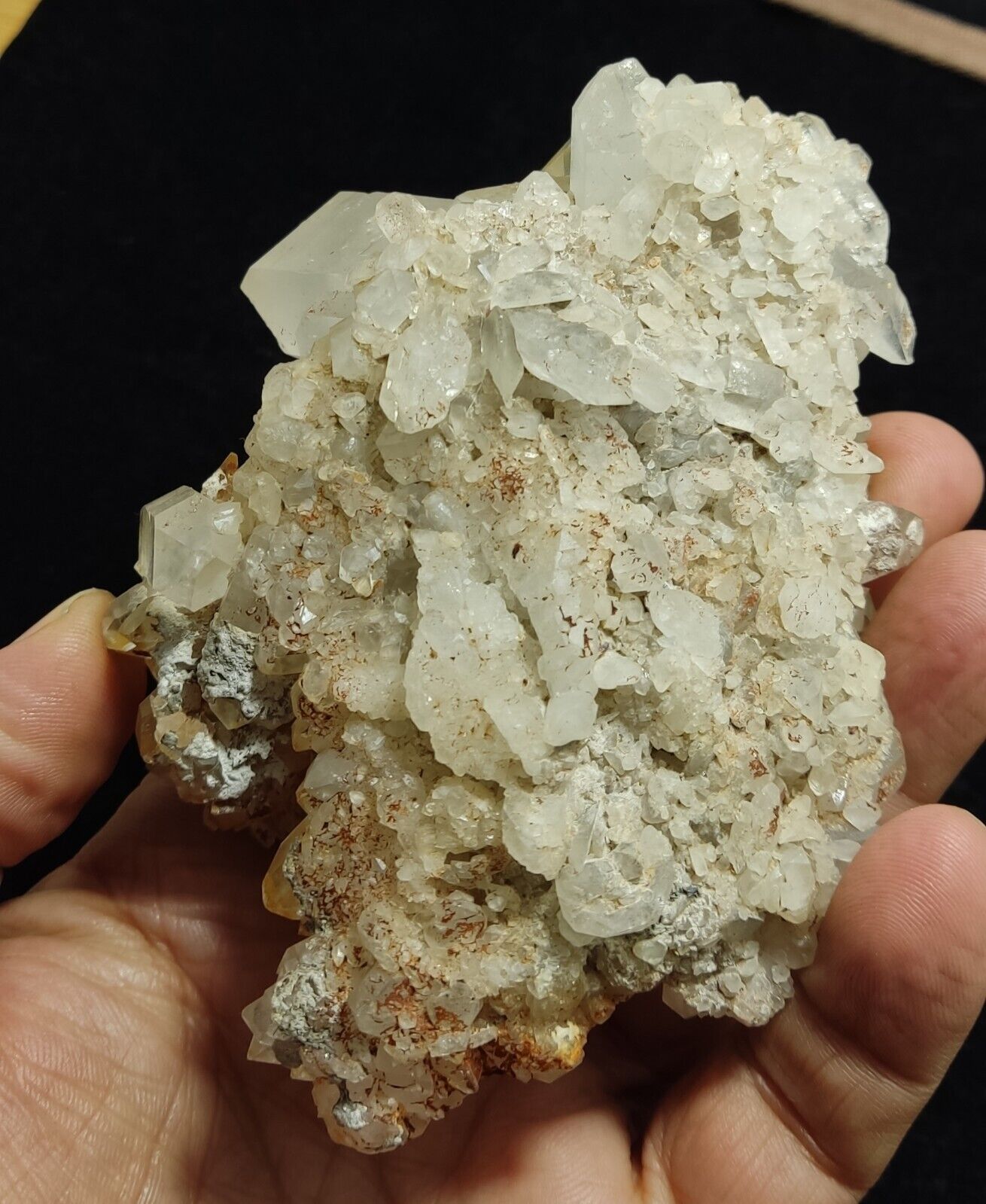 An Aesthetic Natural beautifully terminated Quartz cluster 375 grams