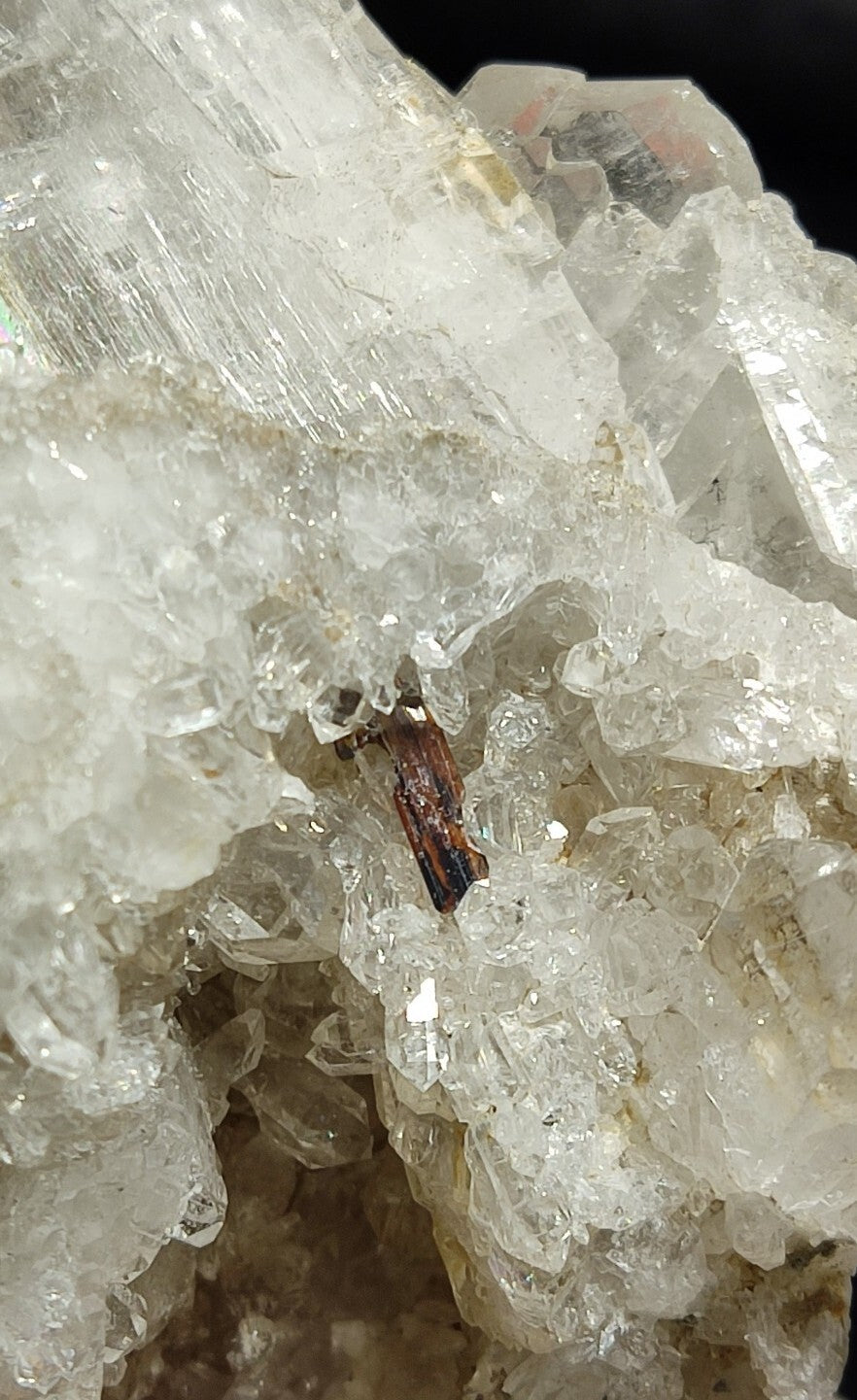 Faden Quartz Cluster With Brookite Inclusions 211 grams