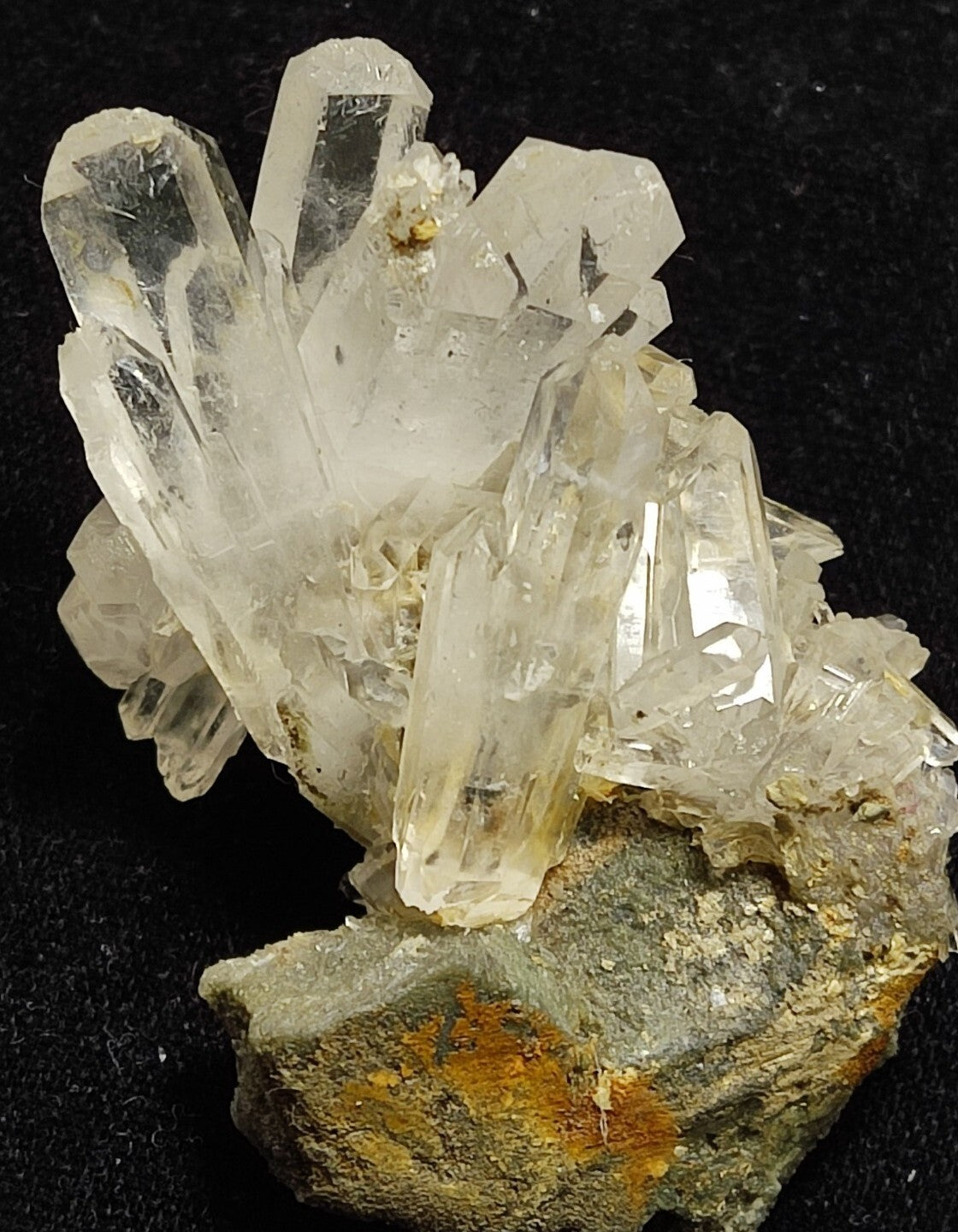 An Aesthetic specimen of quartz on matrix  62 grams
