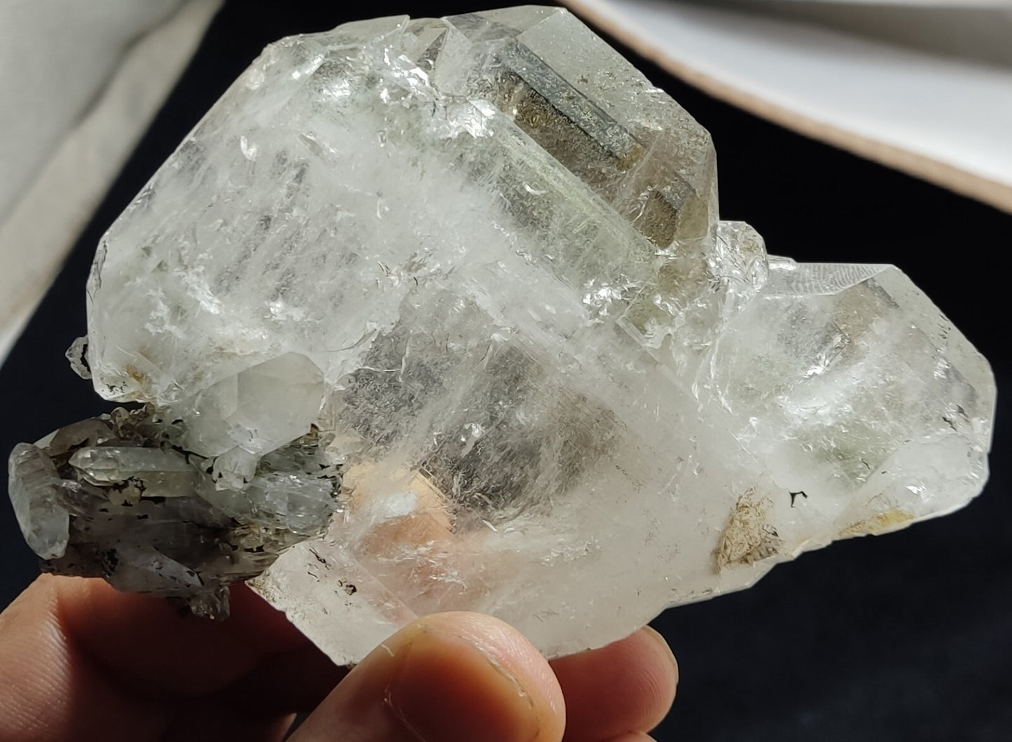 An Aesthetic terminated specimen of chlorite Quartz 211 grams