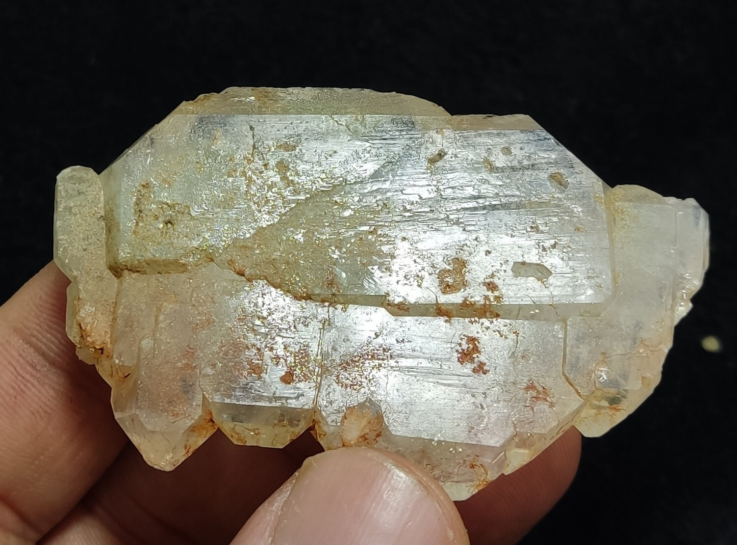 An Aesthetic terminated specimen of Faden Quartz crystal 47 grams