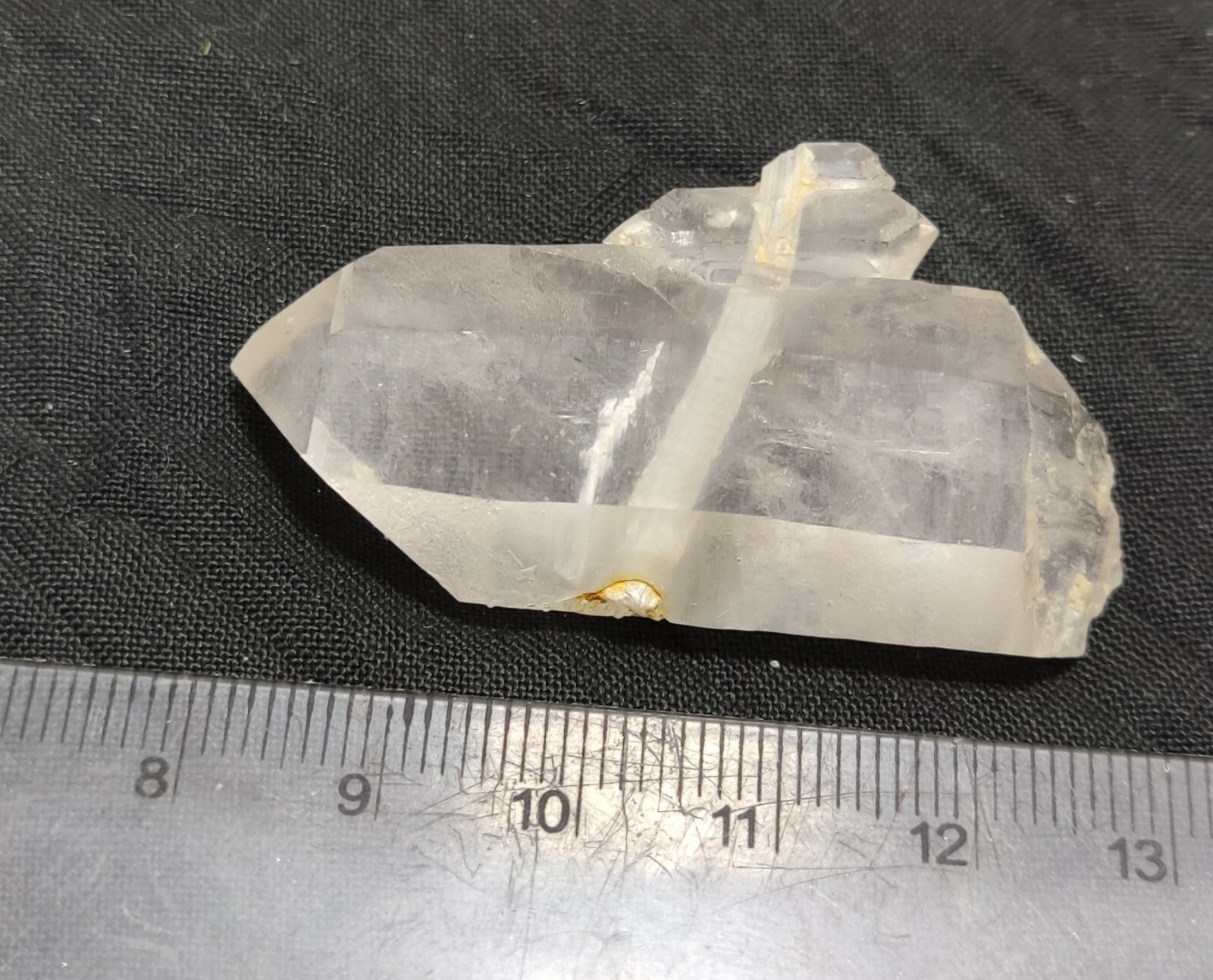 An amazing specimen of terminated Quartz crystal with unique inclusions 18 grams
