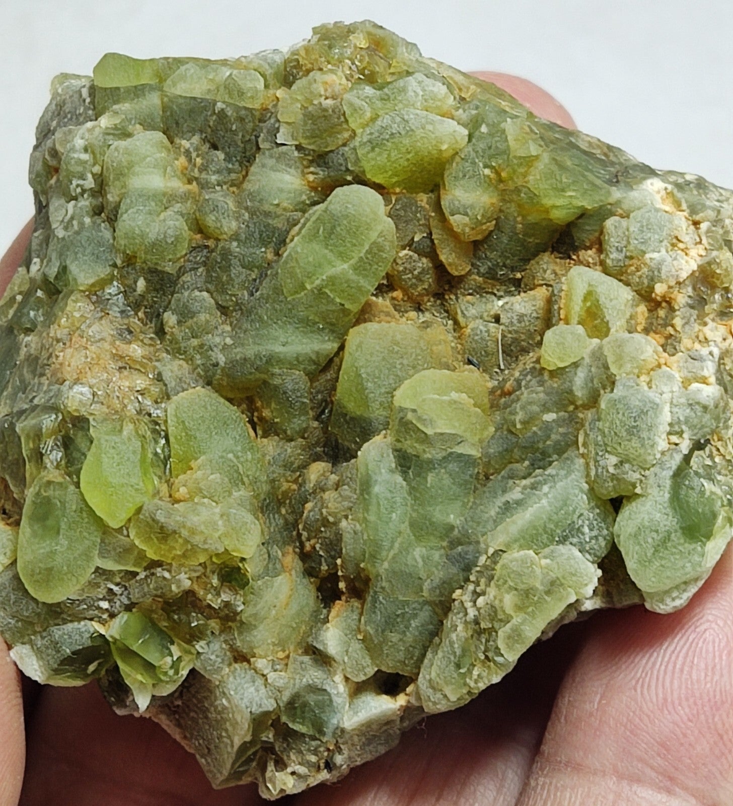 An Aesthetic terminated specimen of peridot 180 grams