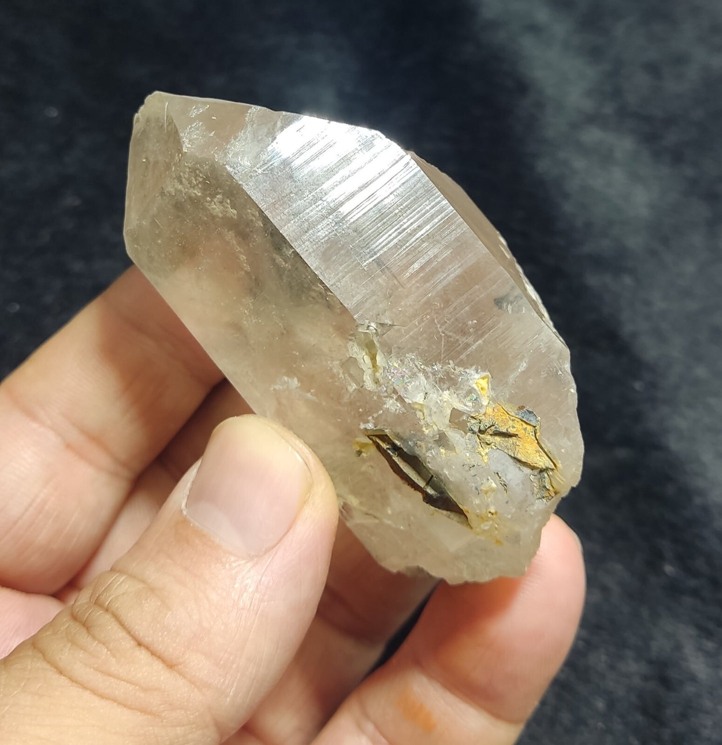 An Aesthetic Naturally terminated specimen of light Smoky Quartz 116 grams