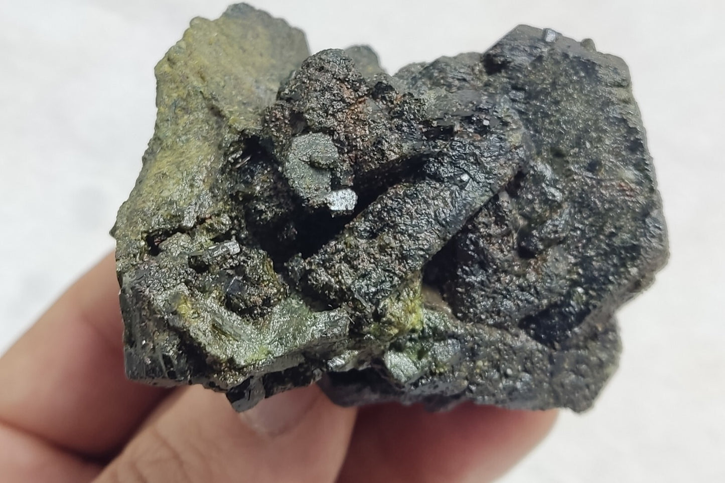 An Aesthetic Natural terminated epidote crystal specimen 159 grams