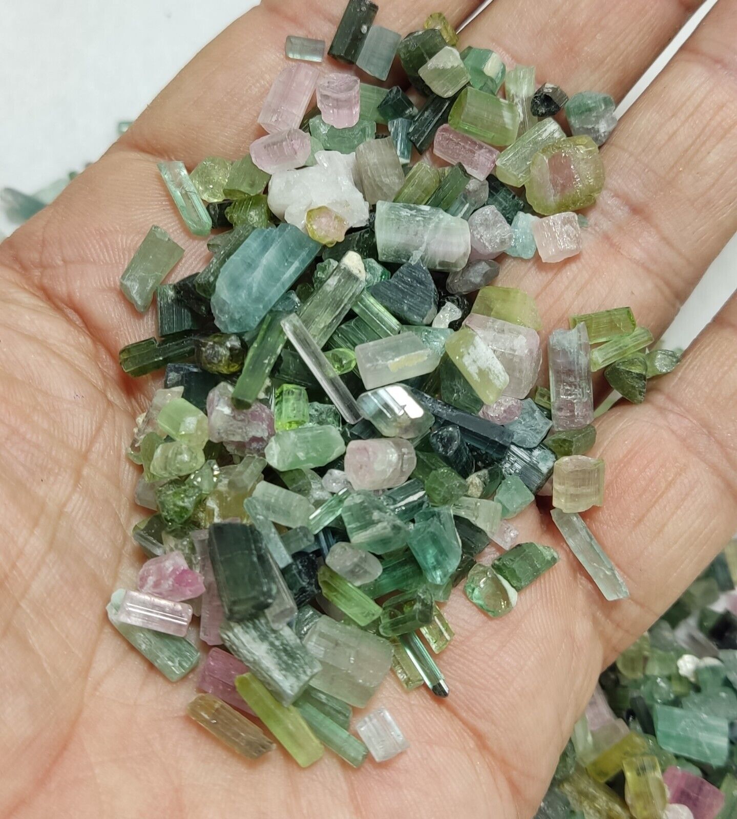 250 grams tourmaline crystals
