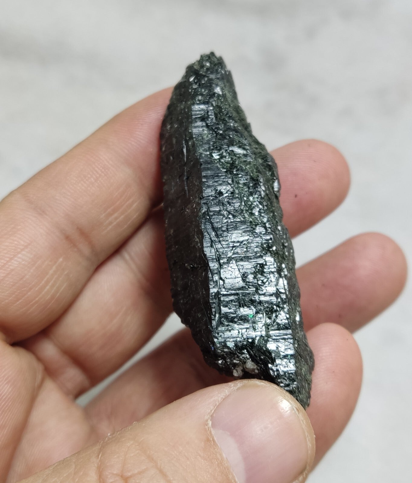 An Aesthetic Natural terminated Chlorite Quartz crystal specimen 42 grams