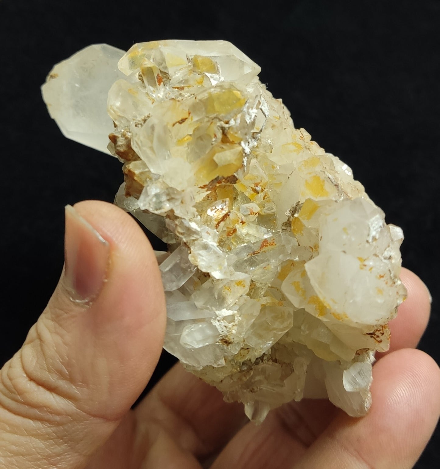 An Aesthetic Natural beautifully terminated Quartz cluster 375 grams