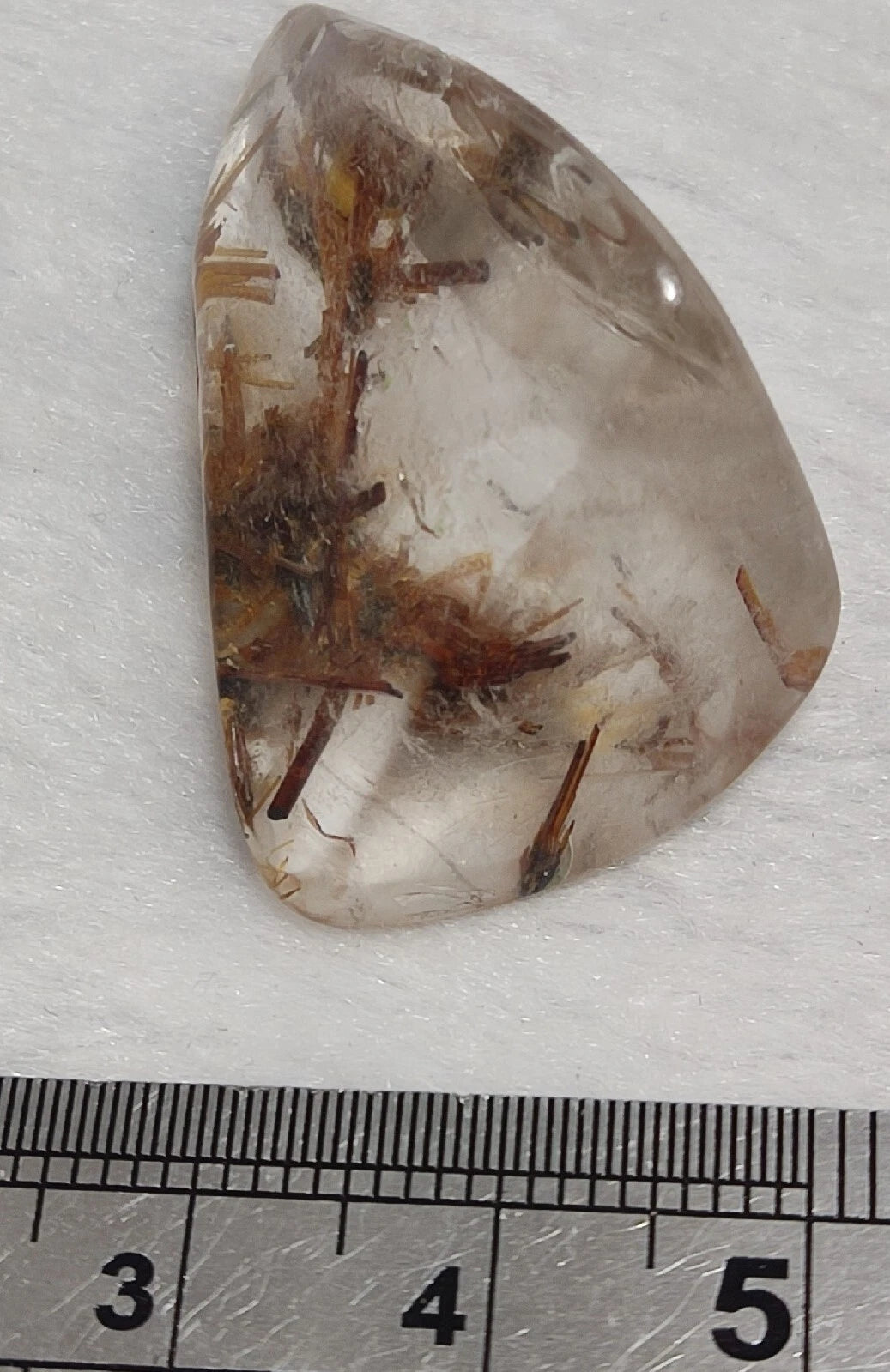 Rutiles quartz polished tumble 80 carats