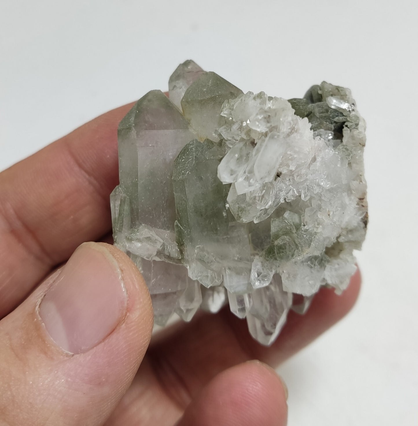 An Aesthetic Natural beautifully terminated Chlorite Quartz specimen 55 grams