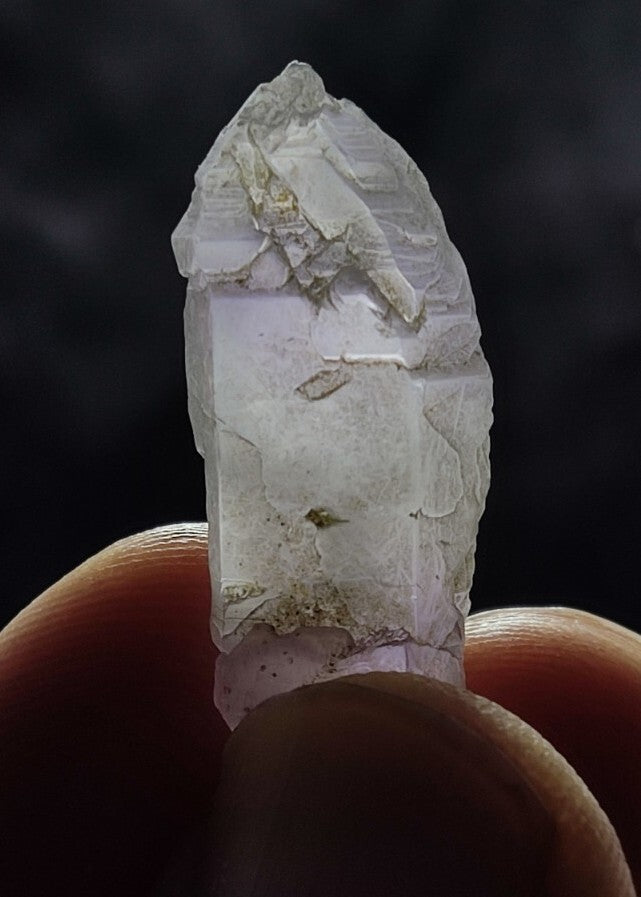 Miniature Etched Natural Amethyst Double Terminated 5 grams