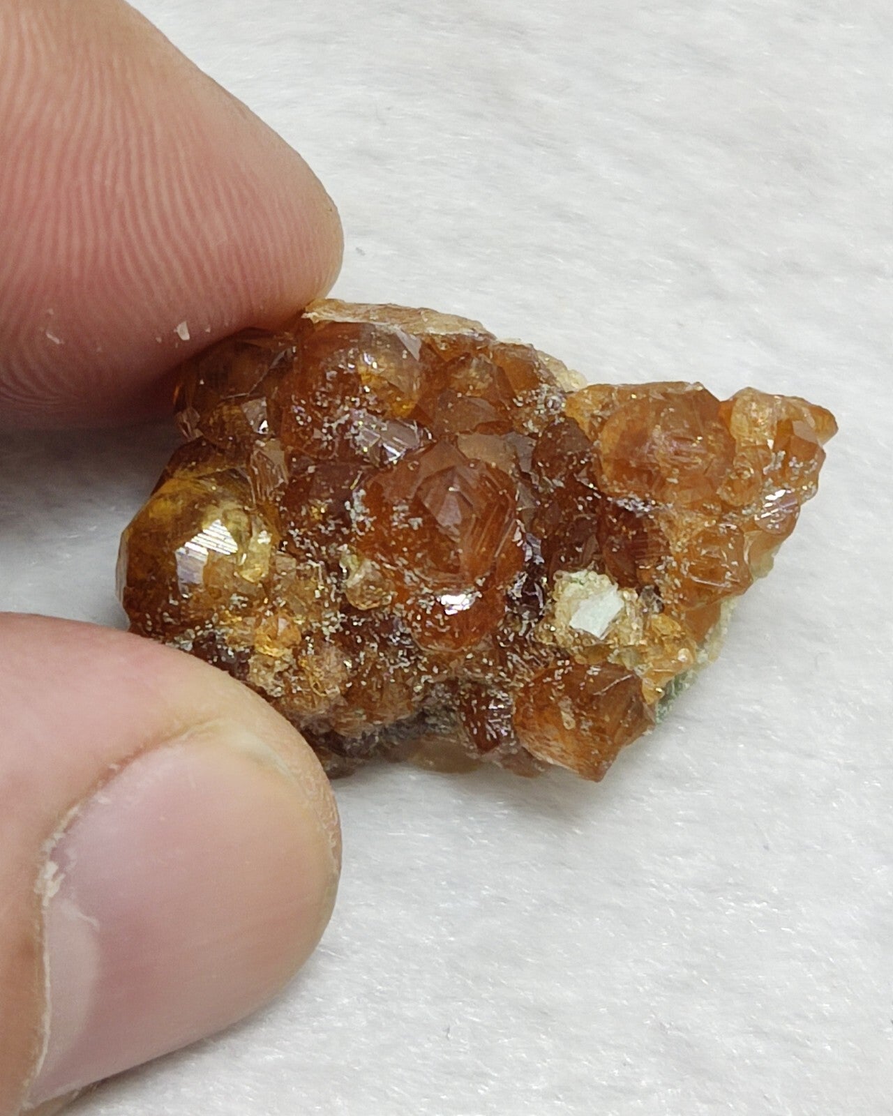 An Aesthetic natural terminated hessonite thumbnail specimen 13 grams