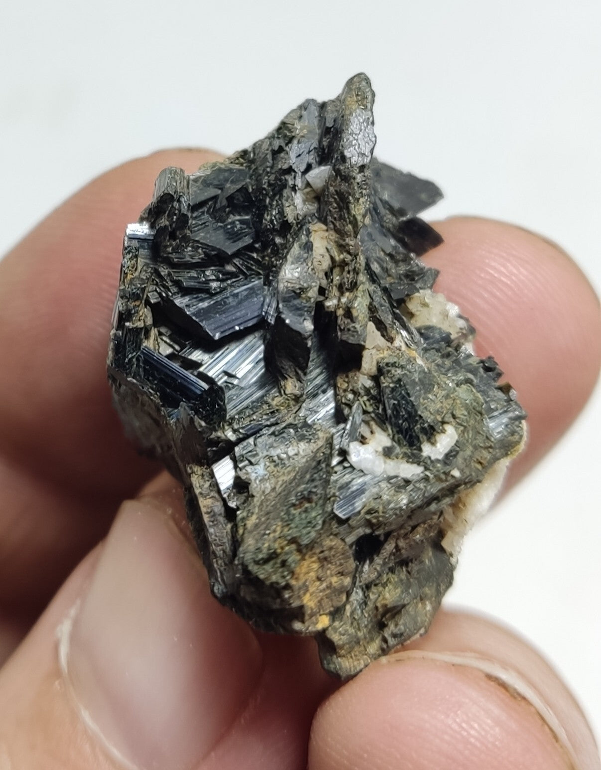 An aesthetic specimen of aegirine crystals on matrix 18 grams