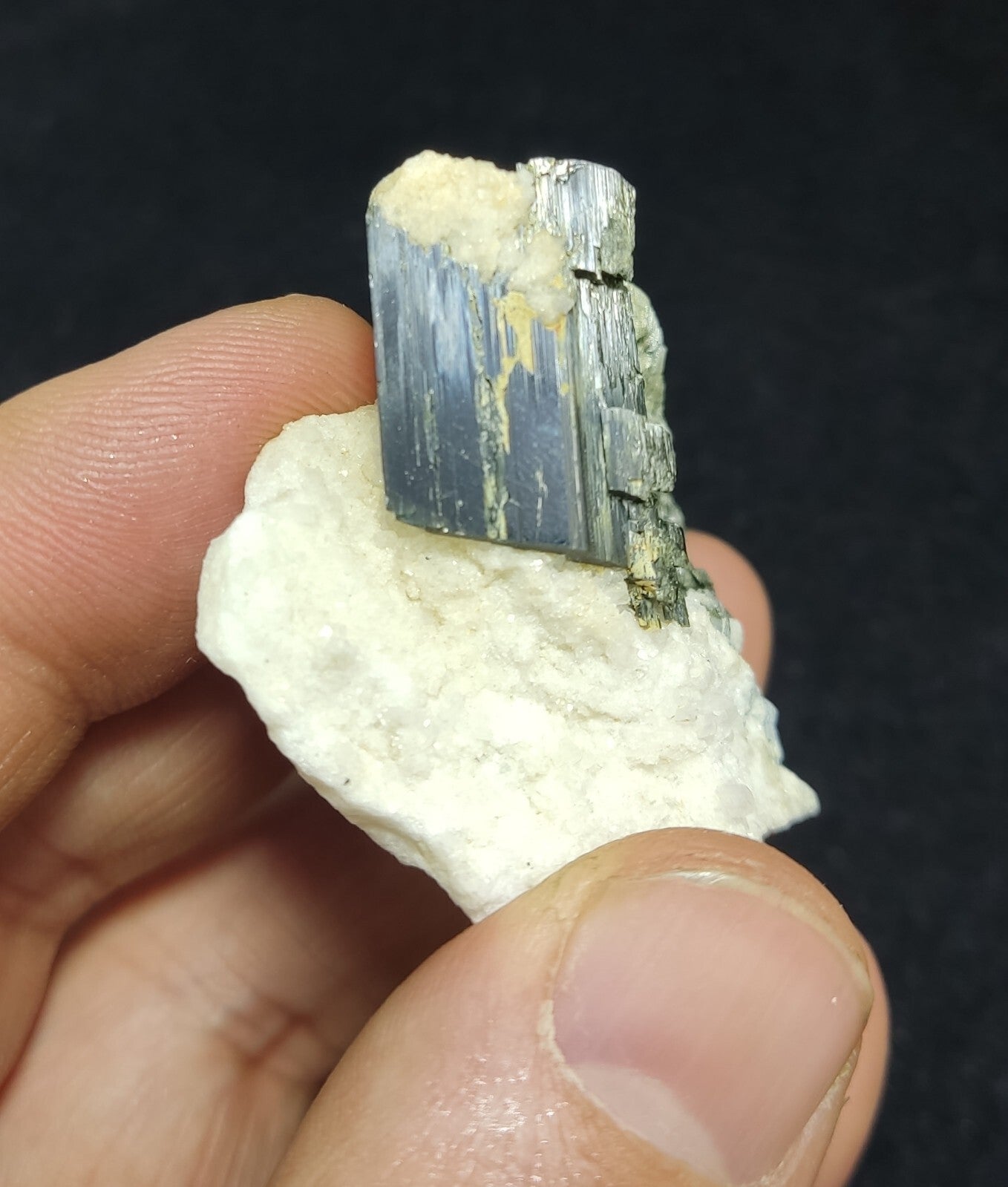 An Aesthetic specimen of epidote in matrix 39 grams