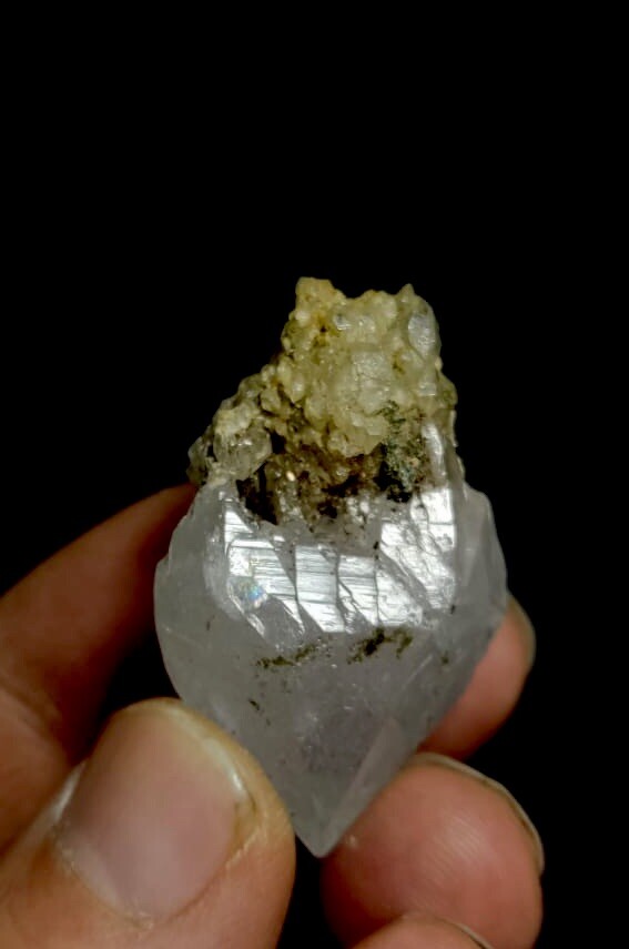 Naturally Terminated Quartz Point With Chlorite Inclusions.