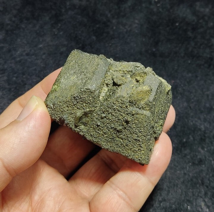 Dark Green Lusterous Epidote Crystal 226 grams