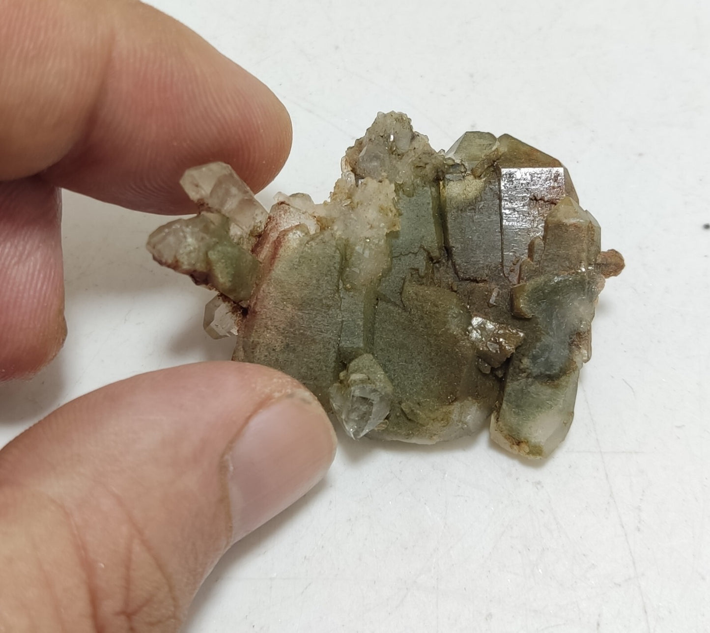 An Aesthetic specimen of chlorite quartz 19 grams