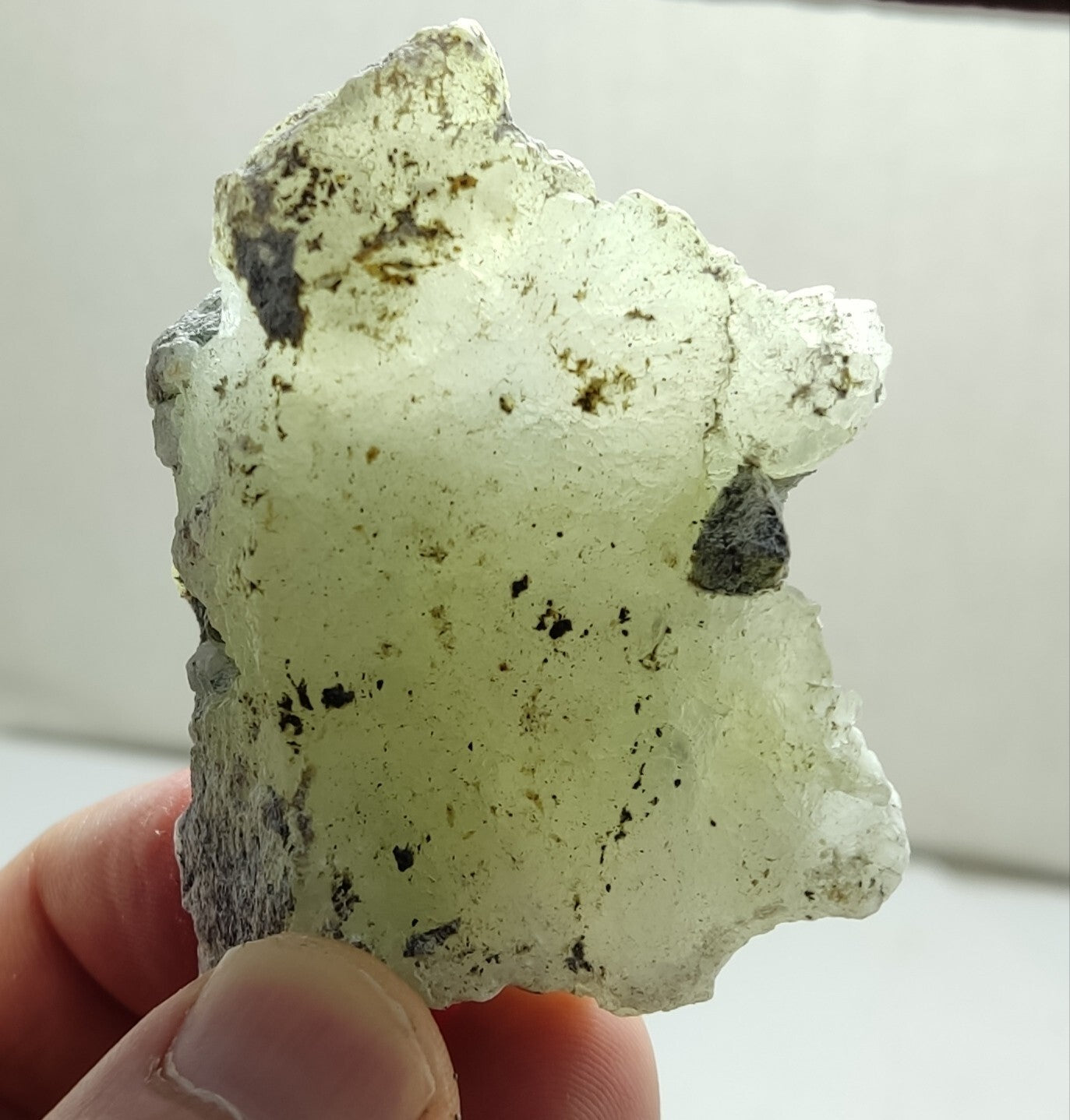 An Aesthetic Natural specimen of brucite with chromite 73 grams