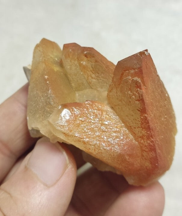 An Aesthetic Naturally terminated specimen of dogtooth calcite 93 grams