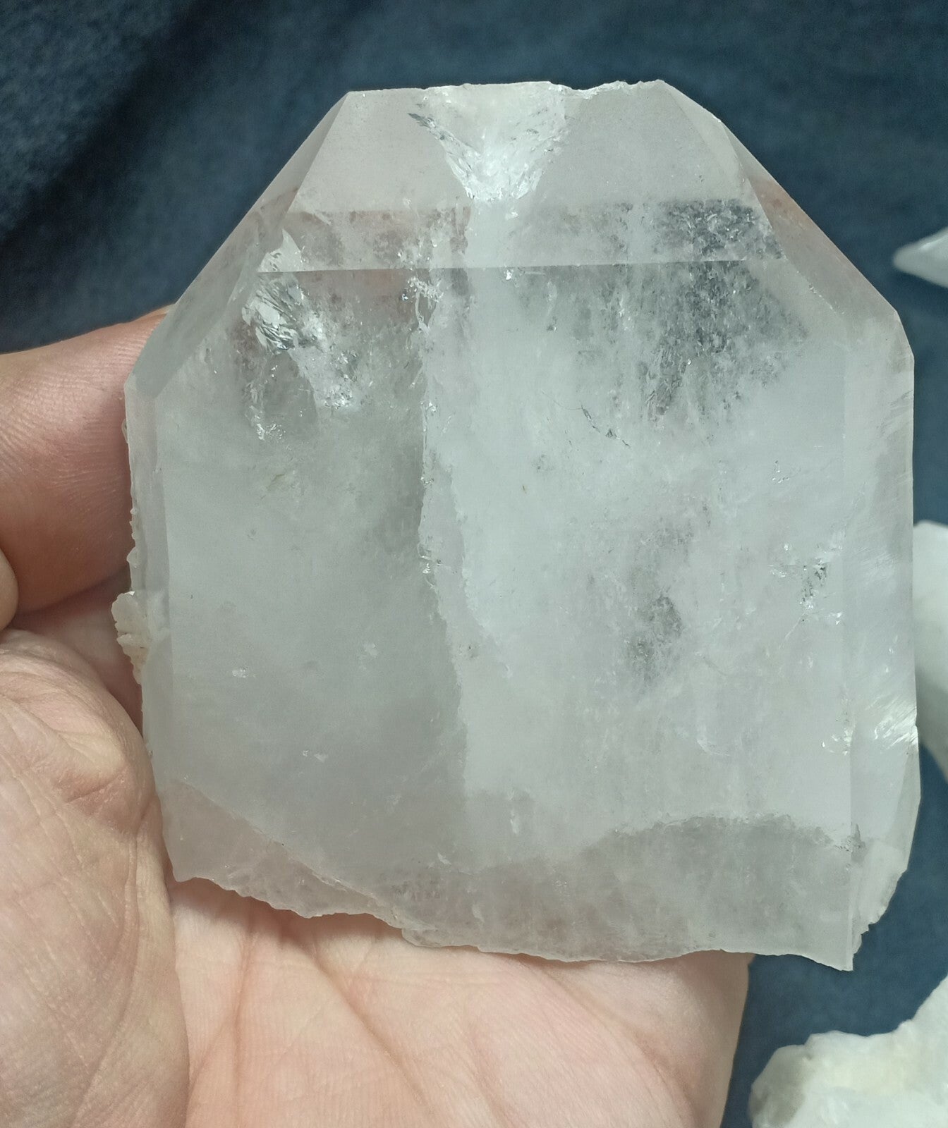 1180 grams clear quartz Crystals 13 pieces lot