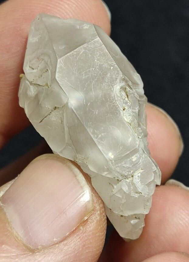 Miniature Etched Natural Smoky Quartz Double Terminated 15 grams