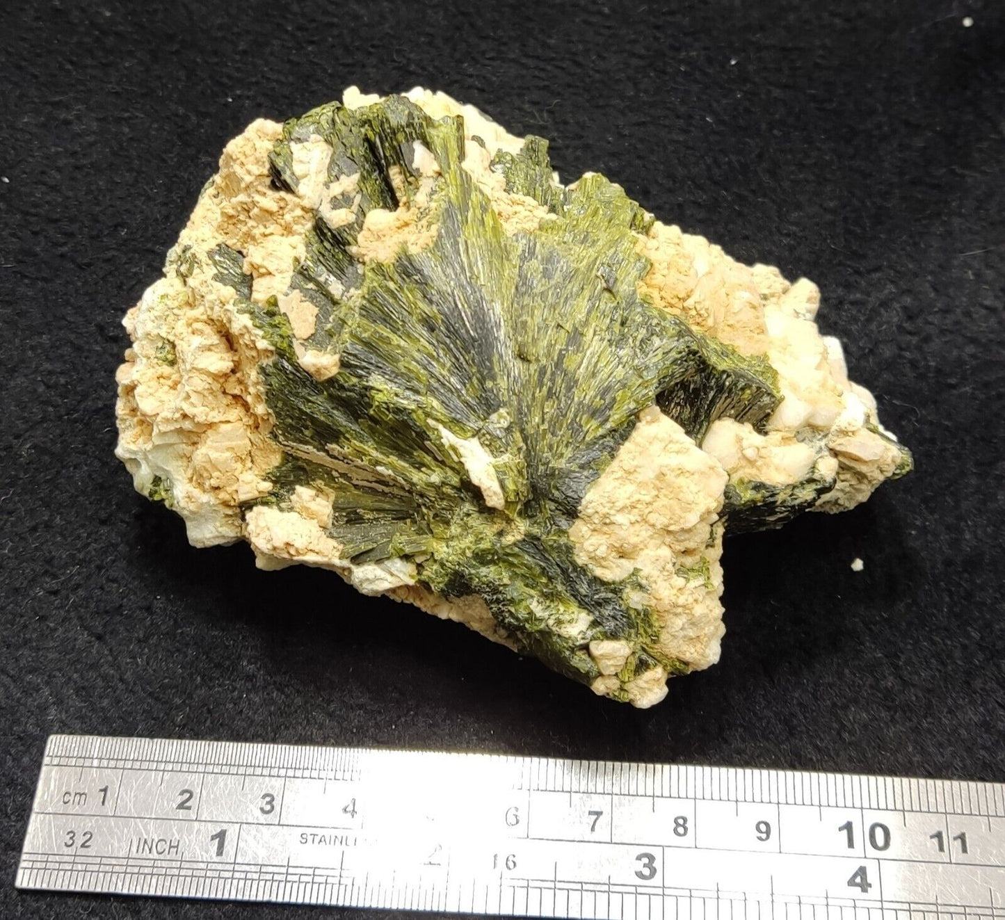 A very Aesthetic Naturally terminated specimen of epidote on matrix 416 grams