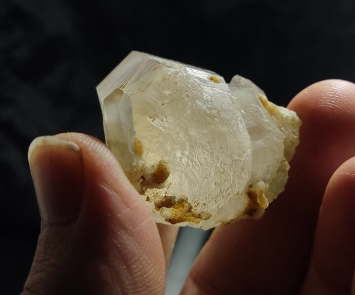 Terminated Quartz Crystal With Amphibole Inclusions 60 grams