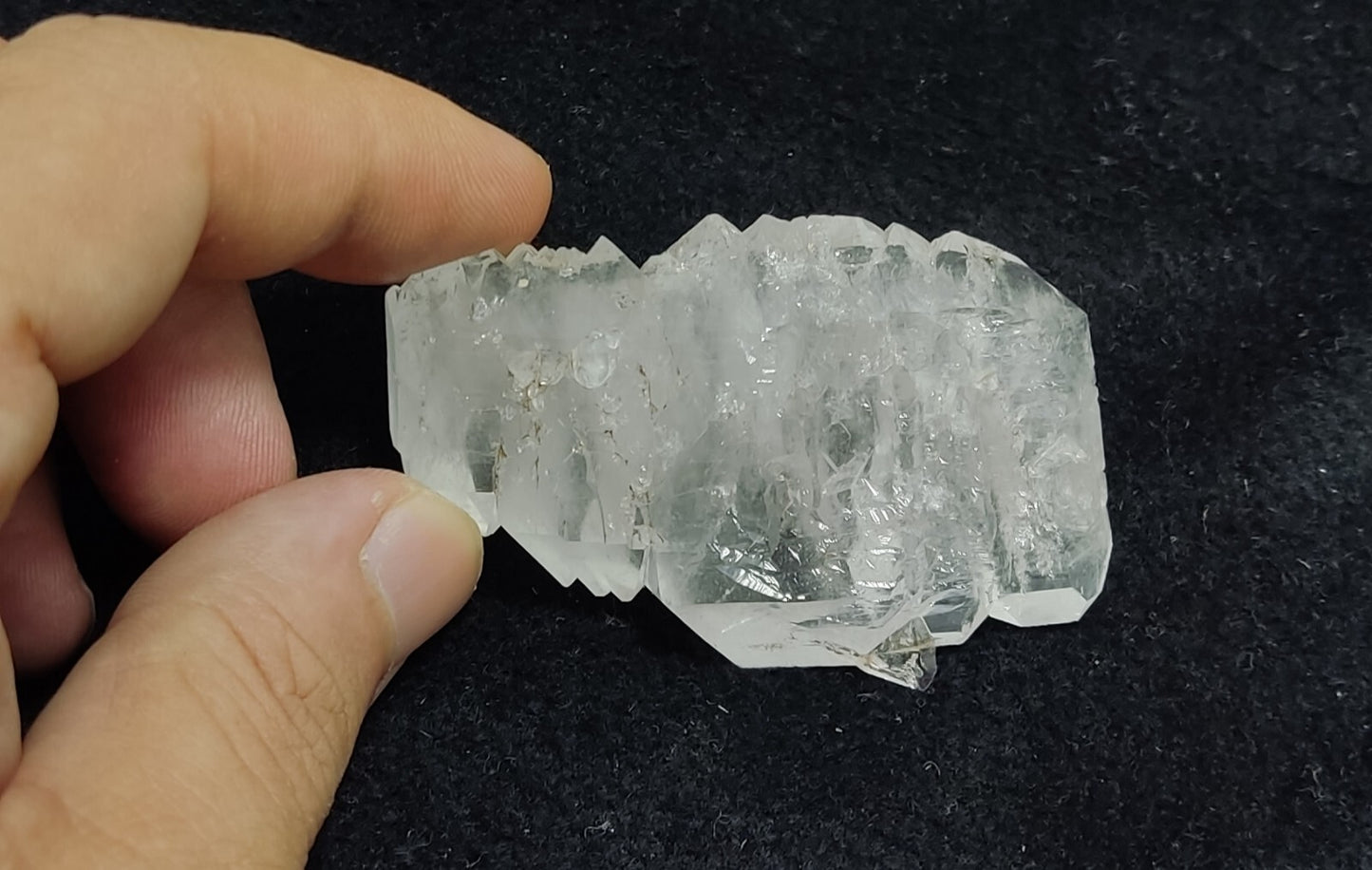 An Aesthetic terminated specimen of Faden Quartz crystal 54 grams
