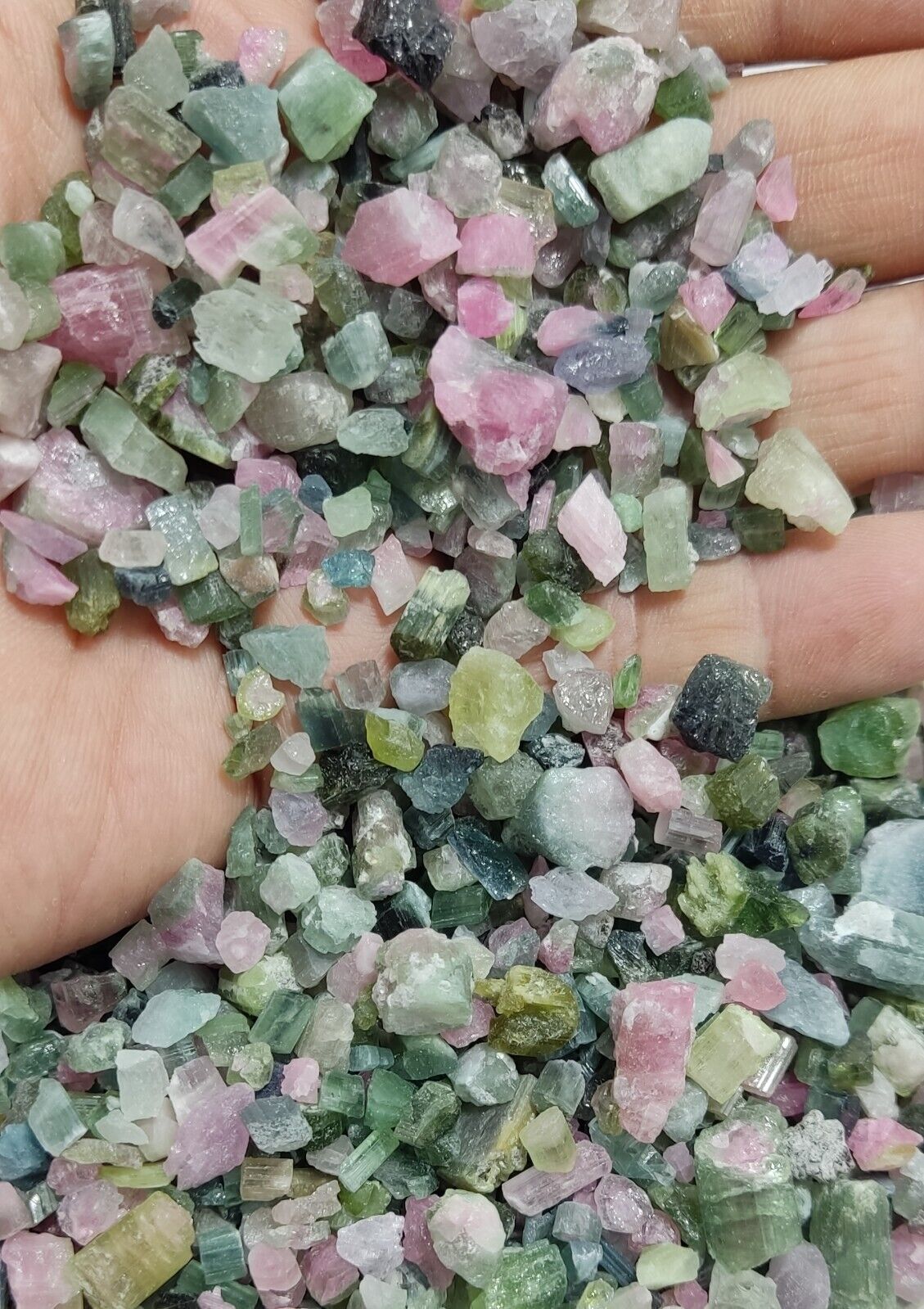 500 grams beautiful rough tourmalines