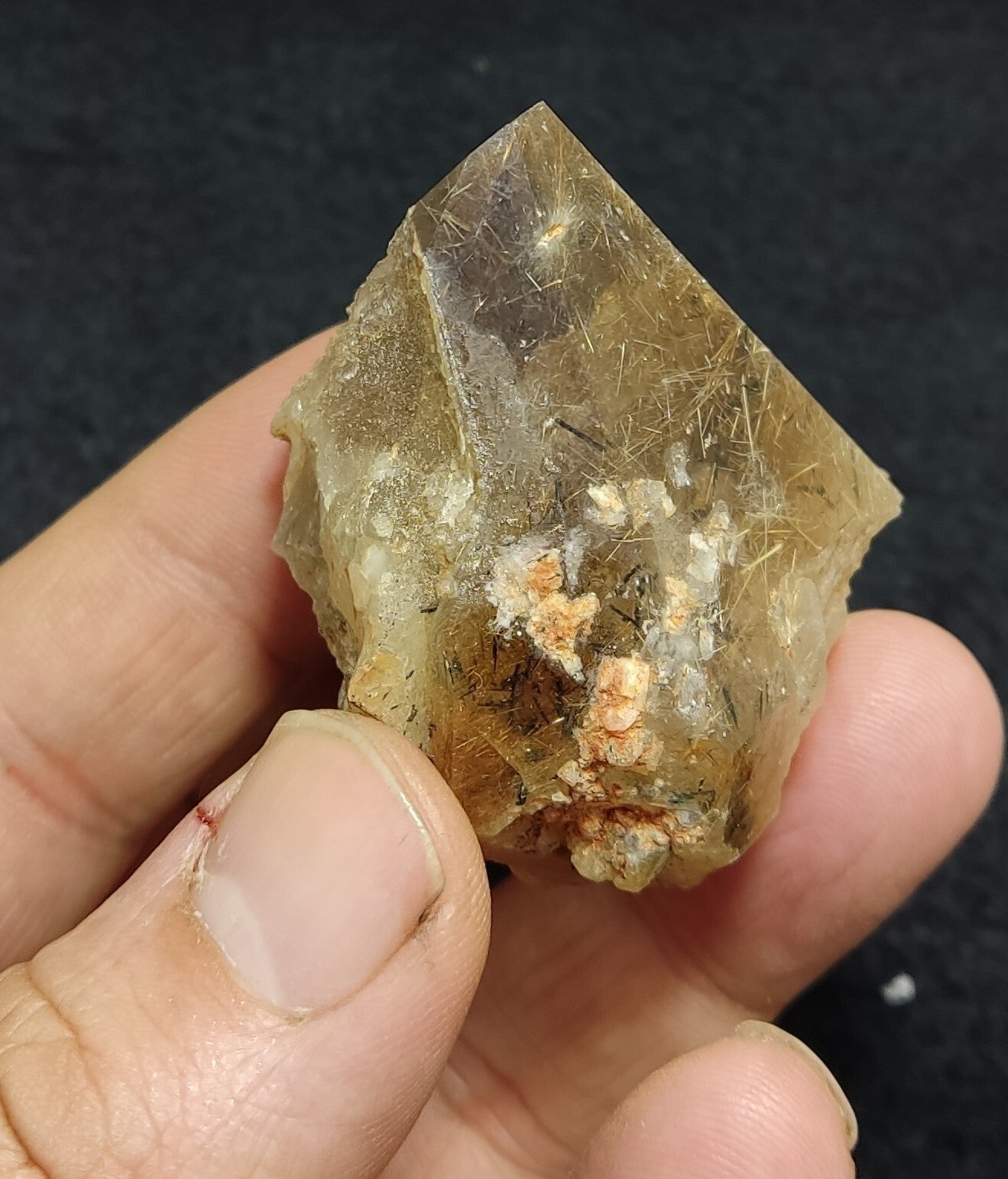 An amazing Astrophylite Quartz Crystal 73 grams